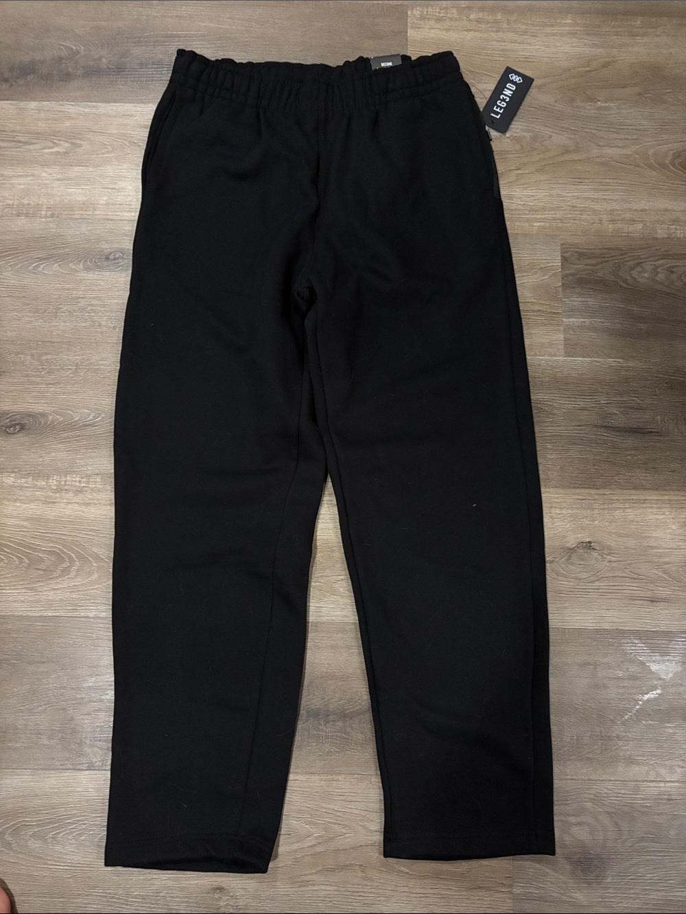 LEGEND 88 Men's Black Elastic Waist Joggers